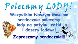 Polecamy LODY!